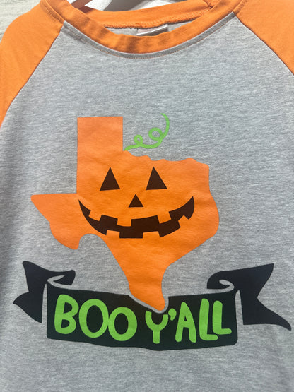 Girls Size 7/8 Oversized Texas Boo Y’all Shirt - Very Good Used Condition