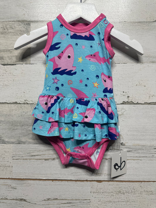 Size 0-3m Birdie Bean Bamboo Gwen Pink Shark Birdie Twirl - New With Tags