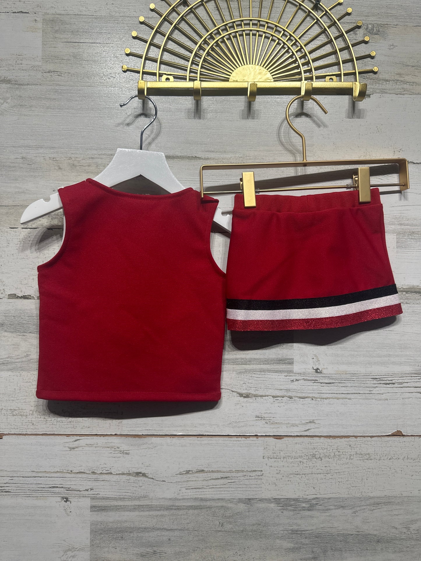 Girls Size 18m Cardinals Cheer Two Piece Outfit - Very Good Used Condition