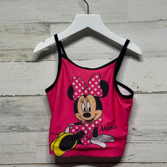Girls Size 6/6x Disney Minnie Mouse Swim Top - Good Used Condition