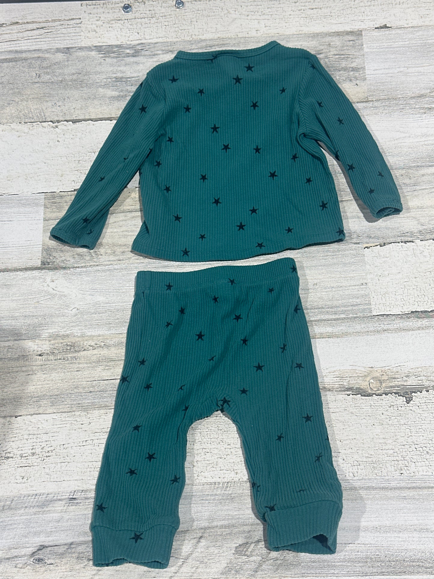 Star Two Piece Ribbed Set - Boys Size 12m - Good Used Condition