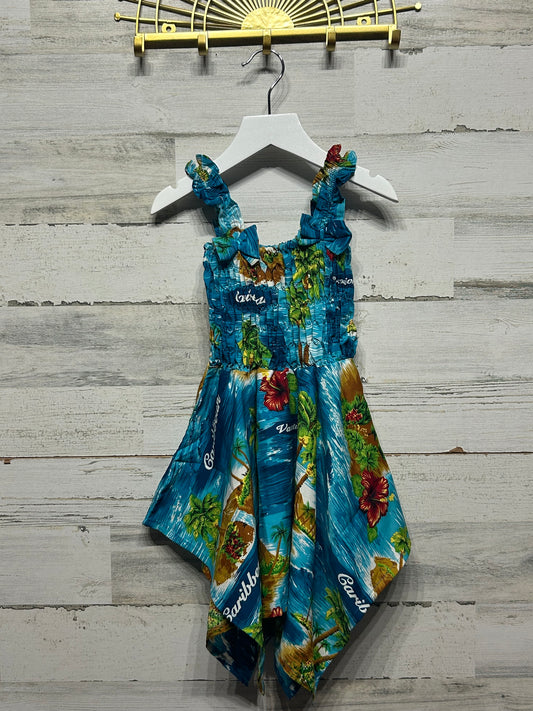 Girls Size 2-5 Rima Caribbean Vacation Dress - Good Used Condition