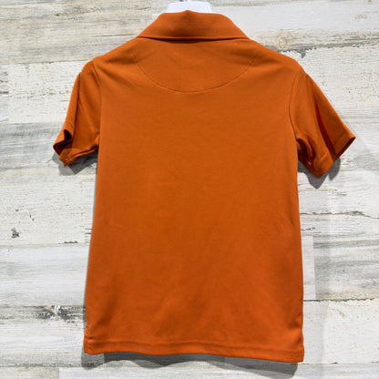 Class Club Polo Shirt Boys Size 8 Orange Short Sleeve *Flawed4
