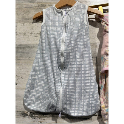 SwaddleMe Sleep Sack Swaddle Bundle Baby Girl 0-3M Pink Grey Hearts Grid1