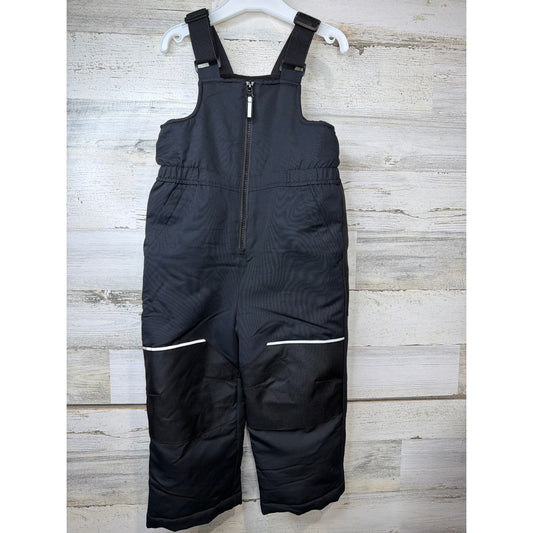 Swiss Tech Snow Bib Overalls Kids 3T Black Insulated Gorpcore EUC0