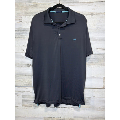 Southern Marsh Polo Men XL Gray Performance Stretch Duck Logo Preppy *Flawed0