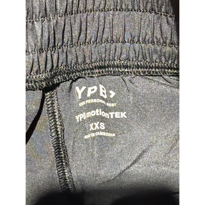 Abercrombie YPB Joggers Women XXS Black Cargo High Waist Athletic Pants EUC2