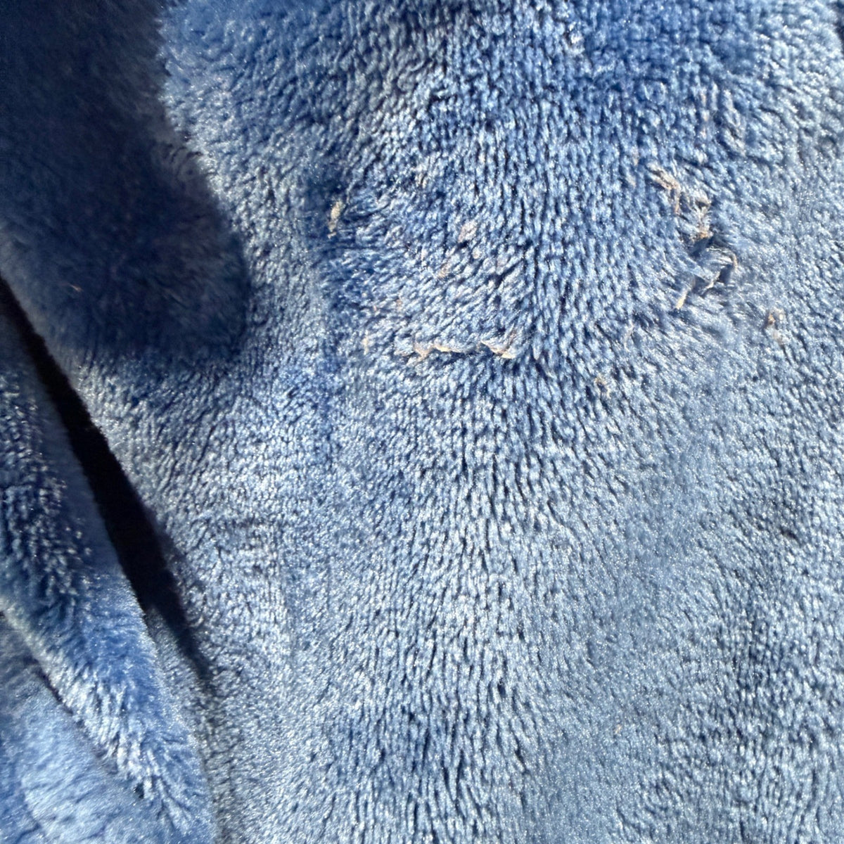 L.L. Bean Shark Hooded Fleece Robe Kids 5-6 Blue Polyester Animal Flawed*4