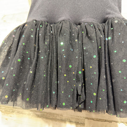 Capezio Dance Tutu Leotard Girls Size Toddler 2-4 Black Glitter Sequin Ballet4