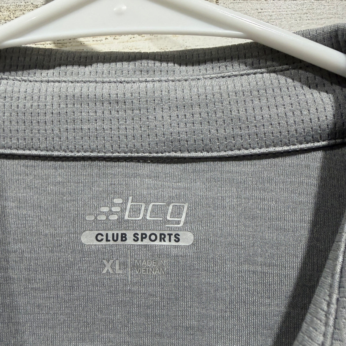 BCG Polo Shirt Women XL Gray Performance Short Sleeve Golfcore EUC1