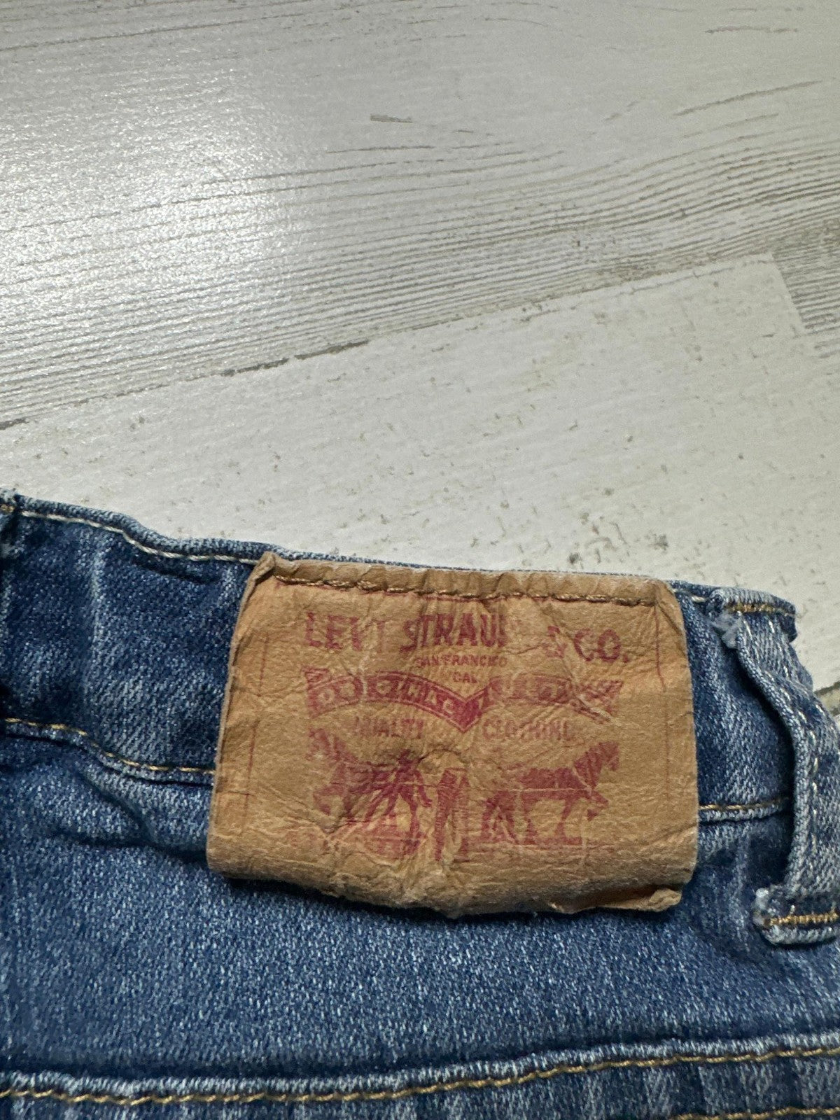 Levi's 511 Slim Jeans Boys 5 Blue Performance Denim Adjustable Waist GUC4