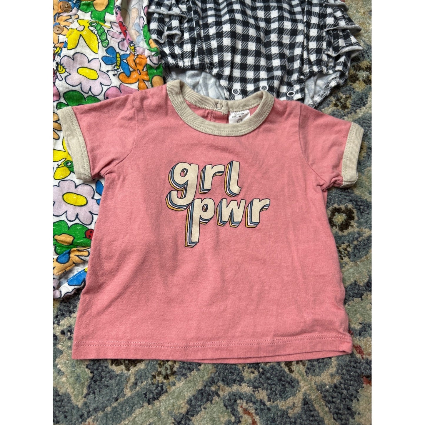 Girls 3-6M Bundle Cotton On Baby Faded Glory Romper Dress Shirt1