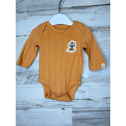 Carter's Snoopy Romper Bodysuit Bundle Boys Newborn Orange Maroon Pumpkin Fall4