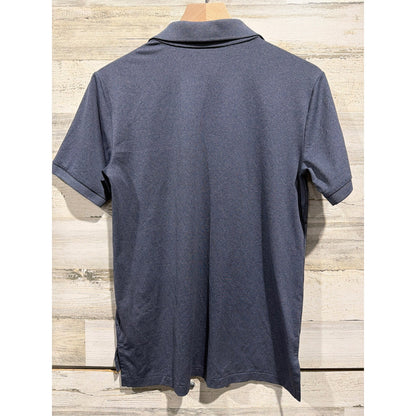 Polo Ralph Lauren Performance Shirt Boys L 14-16 Blue Heathered Golf EUC3