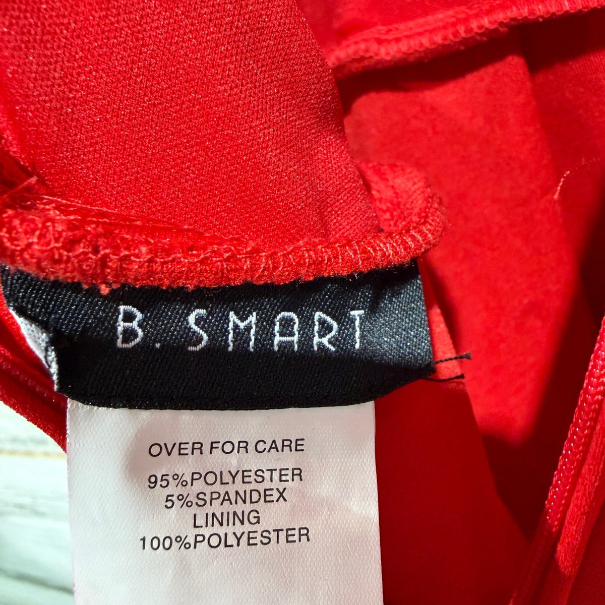 B. Smart Cutout Back Fit & Flare Dress Women Size 15 Red Polyester Modern NWT5