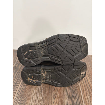 Ariat Western Boots Boys 11 Brown Leather 10042412 Cowboy GUC*Flaws14