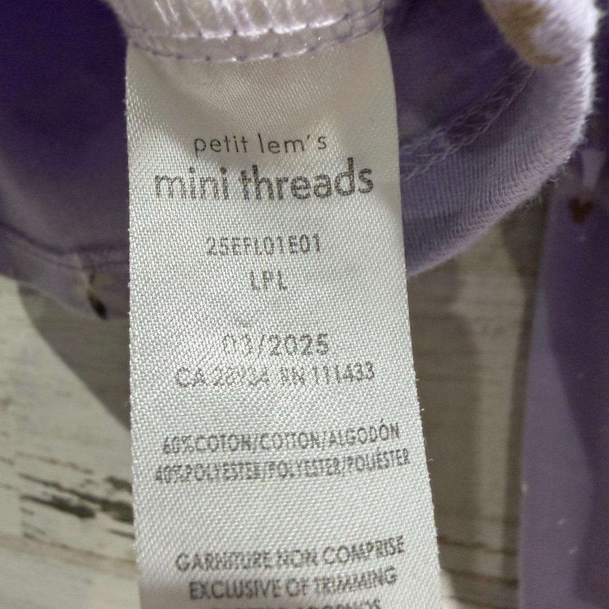 Petit Lem Mini Threads Cardigan Legging Set Girls 9M Purple Fairy Cotton EUC2