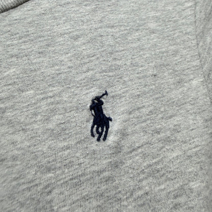 Polo Ralph Lauren T-Shirt Boys 4 Gray Long Sleeve V-Neck Pony Classic *Flawed*4