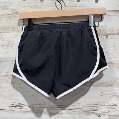Nike Dri-FIT Tempo Running Shorts Girls S Black Polyester Activewear EUC2