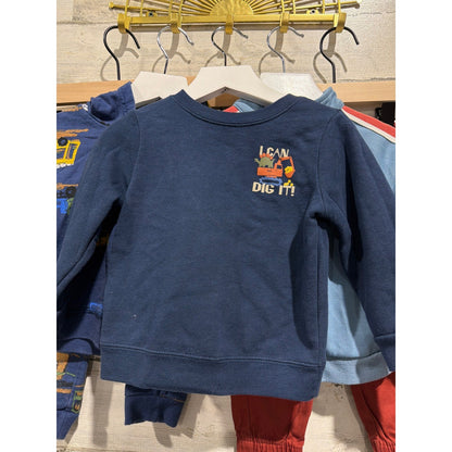 Boys 18M Outfit Bundle Blue Construction Garanimals Cat & Jack Carters GUC1