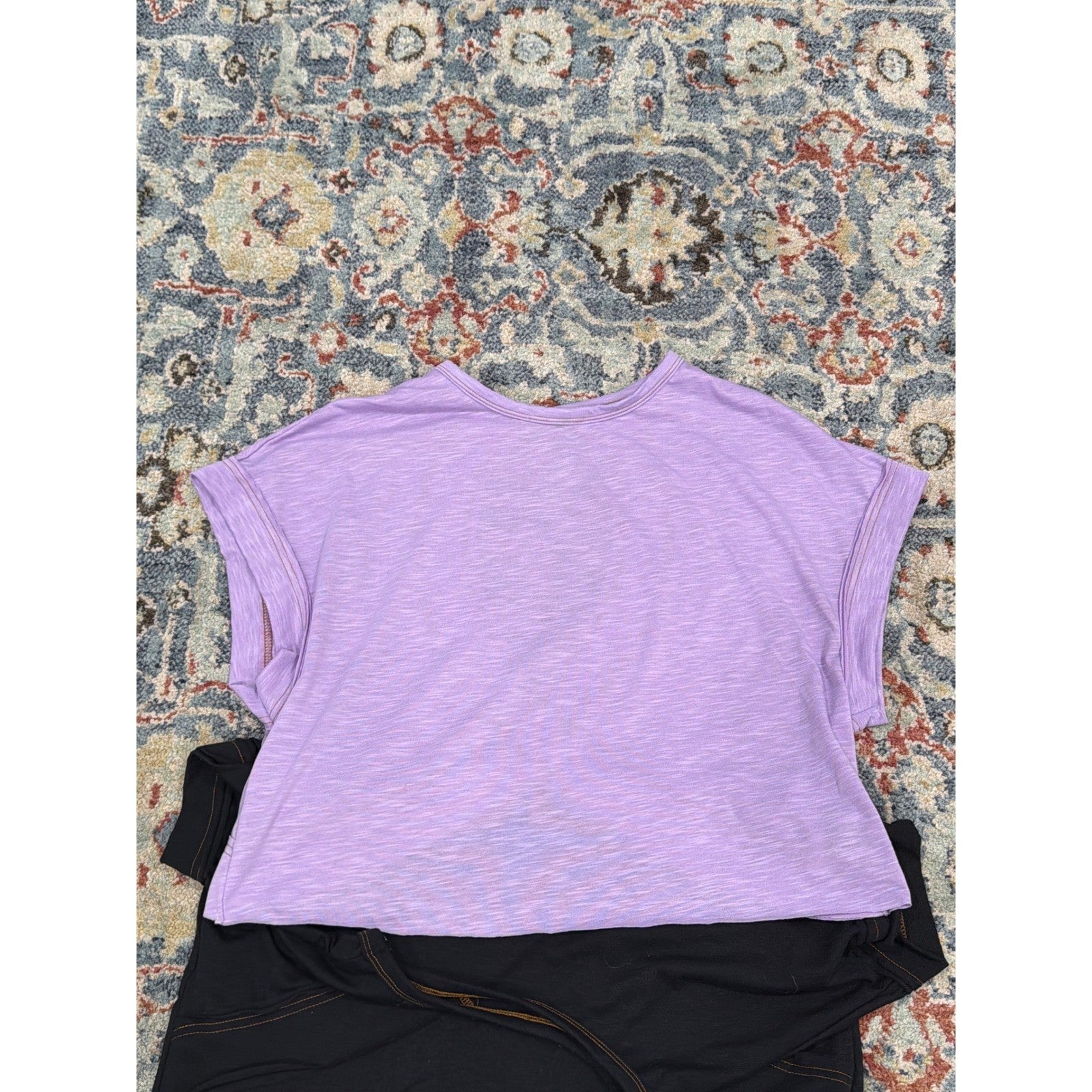 Boxy Top Bundle Women XS Purple Black Cute Open Back Sporty Breezy EUC3