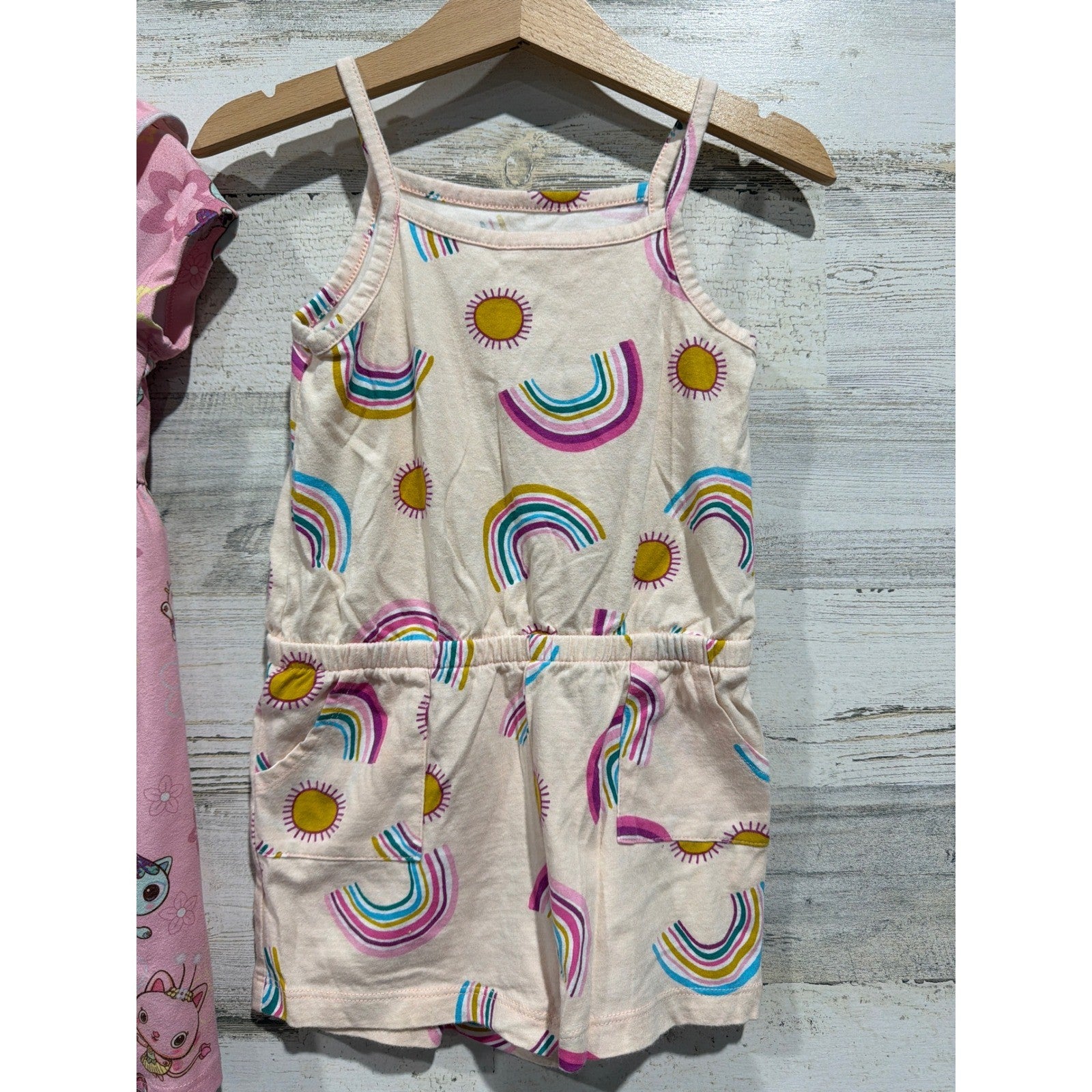 Jumping Beans Carters Girls 3T Bundle Pink Floral Rainbow Dress Romper3