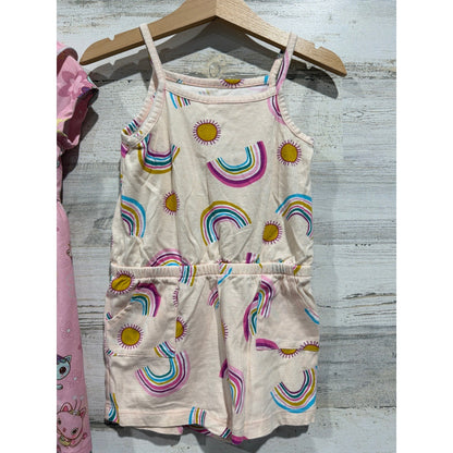 Jumping Beans Carters Girls 3T Bundle Pink Floral Rainbow Dress Romper3