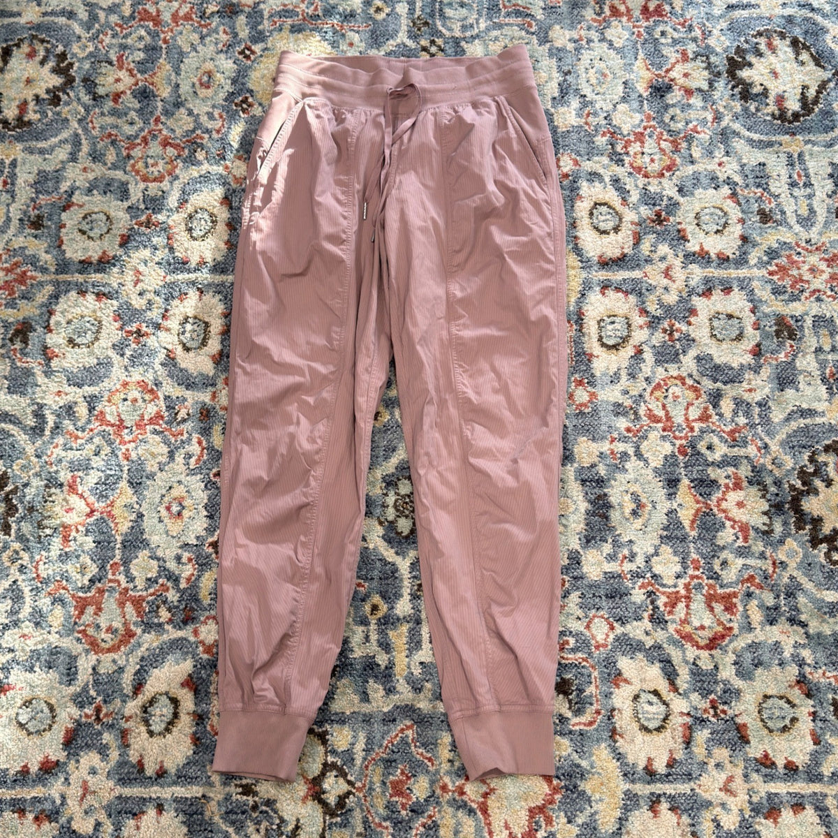 Lululemon Beyond the Studio Jogger Women 6 Spiced Chai Ribbed Athleisure EUC1