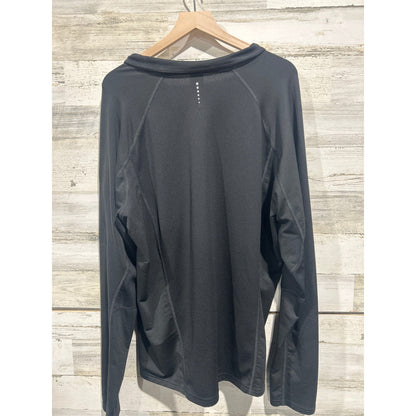 The North Face 1/4 Zip Pullover Mens XXL Black VaporWick Hiking Gorpcore EUC3