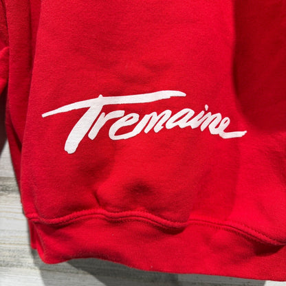 Gildan Tremaine Hoodie Youth Small Red Graphic Streetwear Dance EUC3