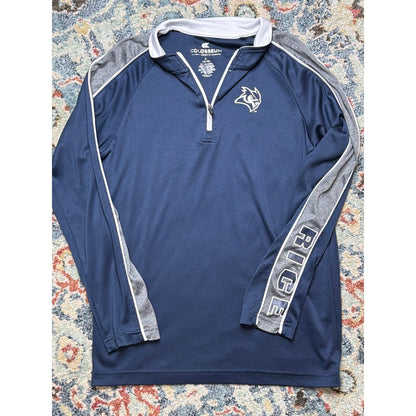 Rice Owls Quarter Zip Boys Youth Large 16-18 Navy Blue Pullover EUC0