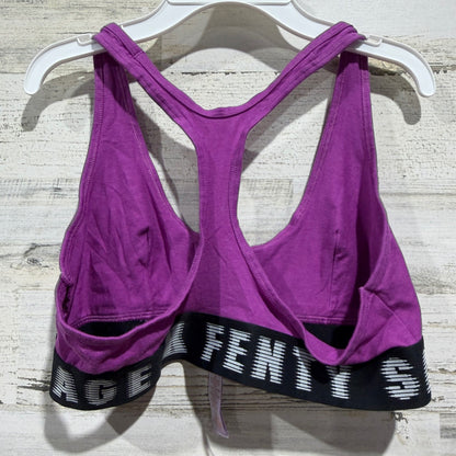 Savage X Fenty Bralette Women XL Purple Logo Racerback Athleisure EUC1