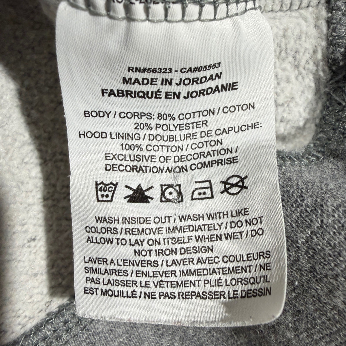 Nike Pullover Hoodie Kids Large Gray Graphic Swoosh Sportswear *Flawed*7