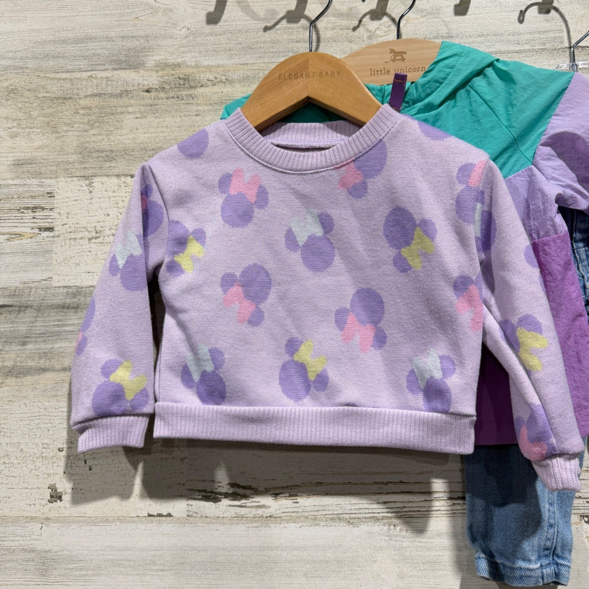 Disney Cat & Jack Clothing Girls 12M-18M Teal Purple Casual Bundle3