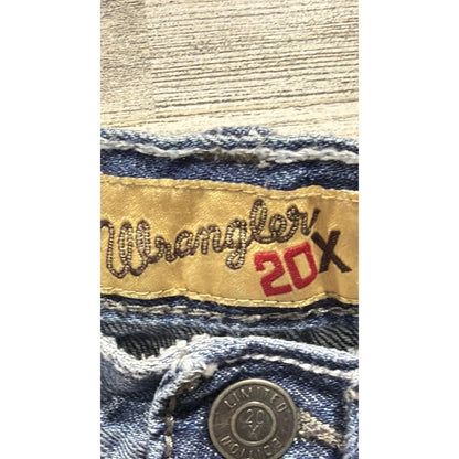 Wrangler 20X Jeans Boys 5 Slim Blue Adjustable Waist Western Cowboy EUC4