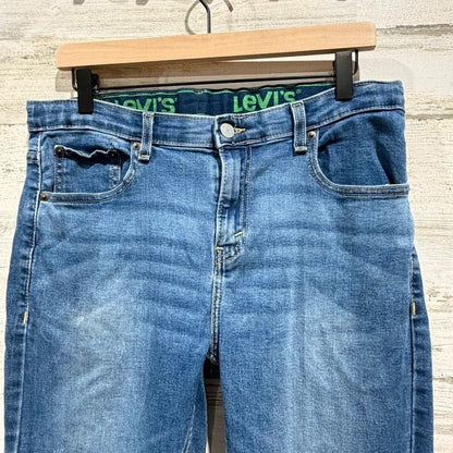 Levi's 511 Slim Jeans Boys 20 Reg 30x32 Blue Adjustable Waist Denim *Flawed1