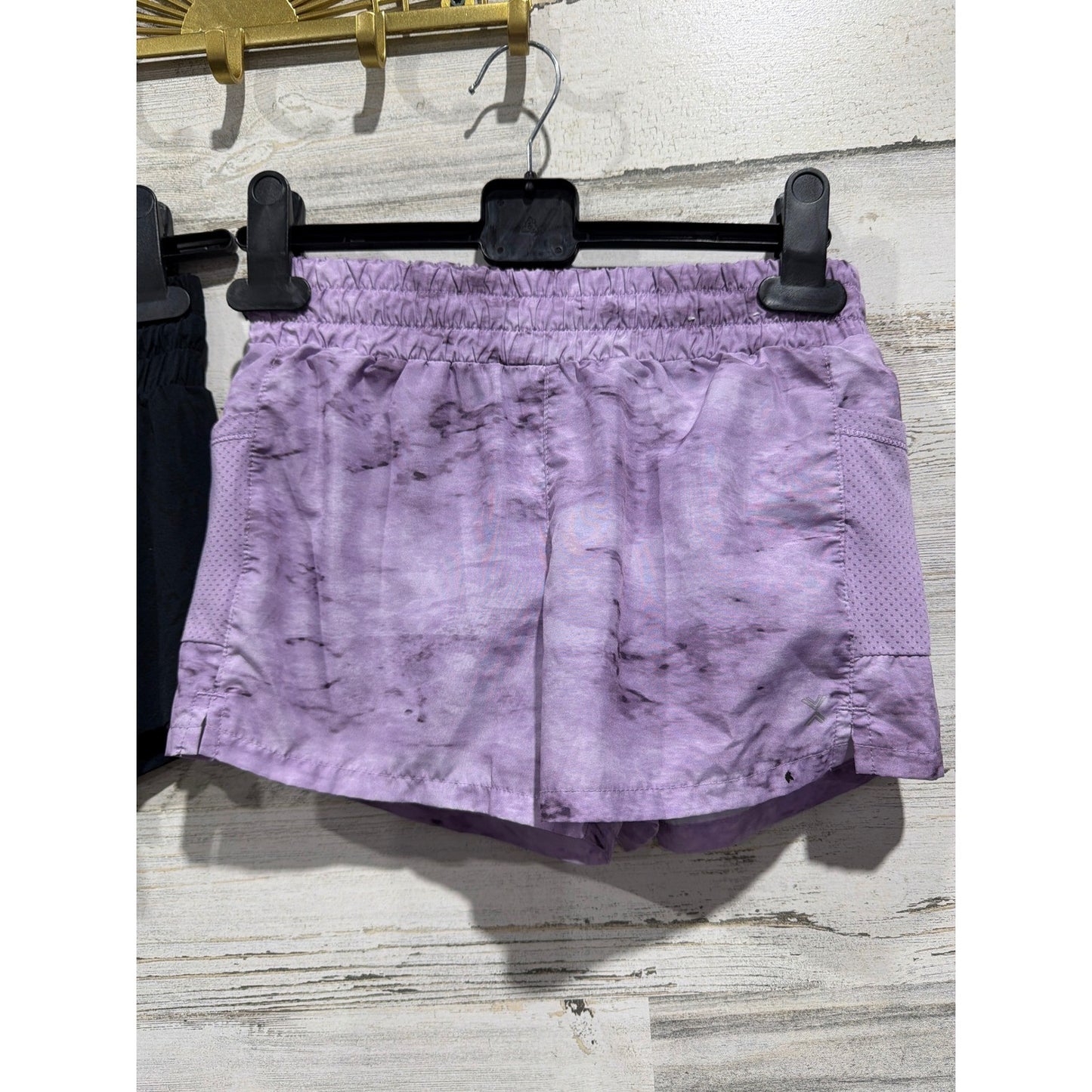 Champion Tek Gear Xersion Shorts Bundle Girls 7/8 Black Purple Active Sporty Lot2