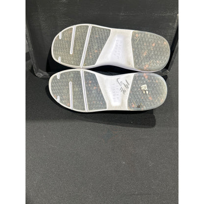 TravisMathew The Daily Sneakers Men 8 Black Mesh Paint Splatter GUC 1MAB4324