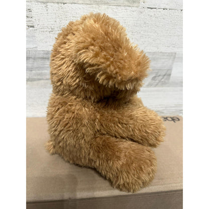 Animal Adventure Plush Dog Unisex OS Brown Shaggy Heart Nose EUC1