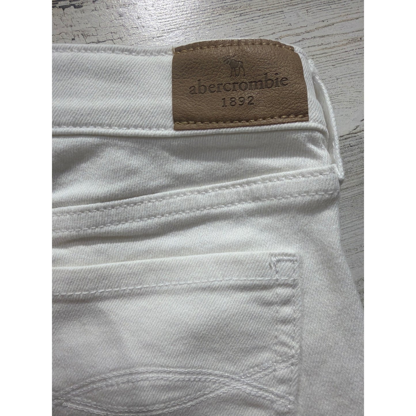 Abercrombie Kids Jeans Bundle Girls 11/12 Blue White Distressed Adjustable Waist5