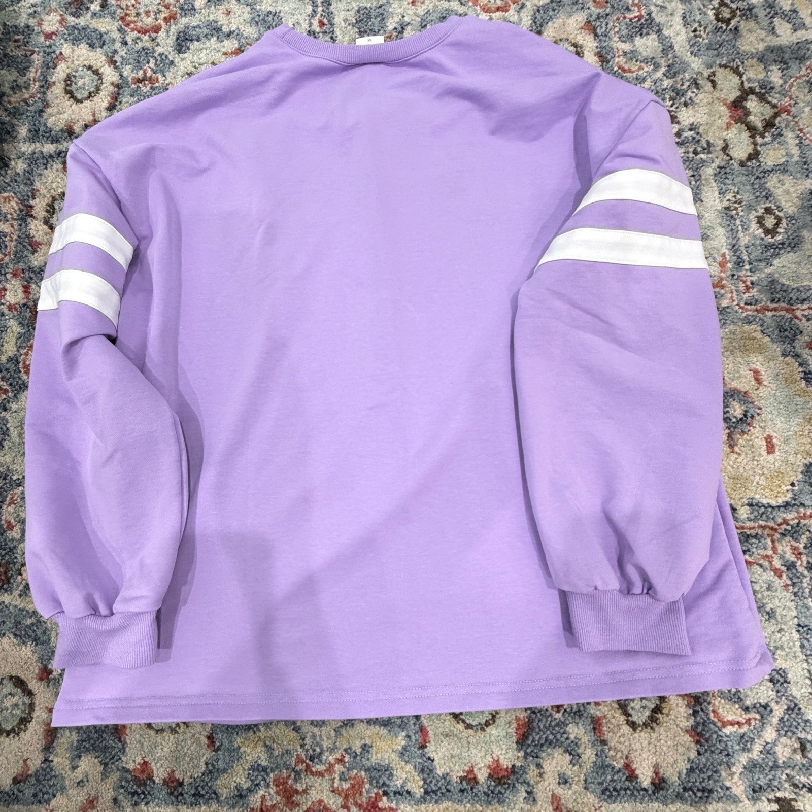 Wiholl Sweatshirt Women Medium Purple Port Neches Indians Varsity Gameday EUC5