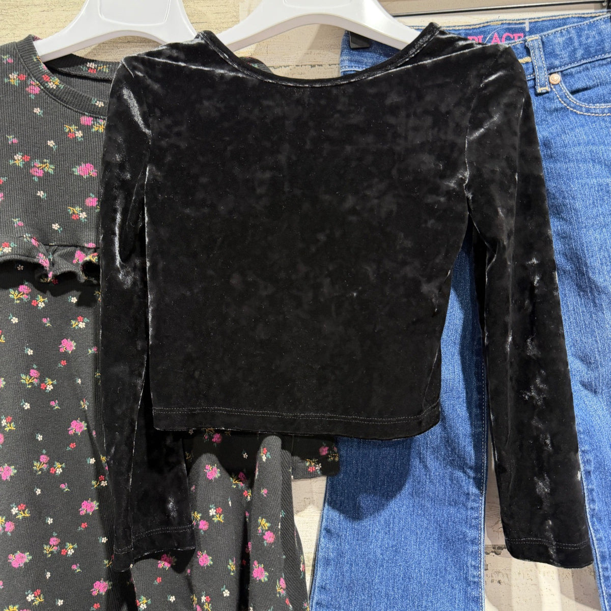 Gap Childrens Place Jessica Simpson Bundle Floral Velvet Denim Girls 4T Casual4