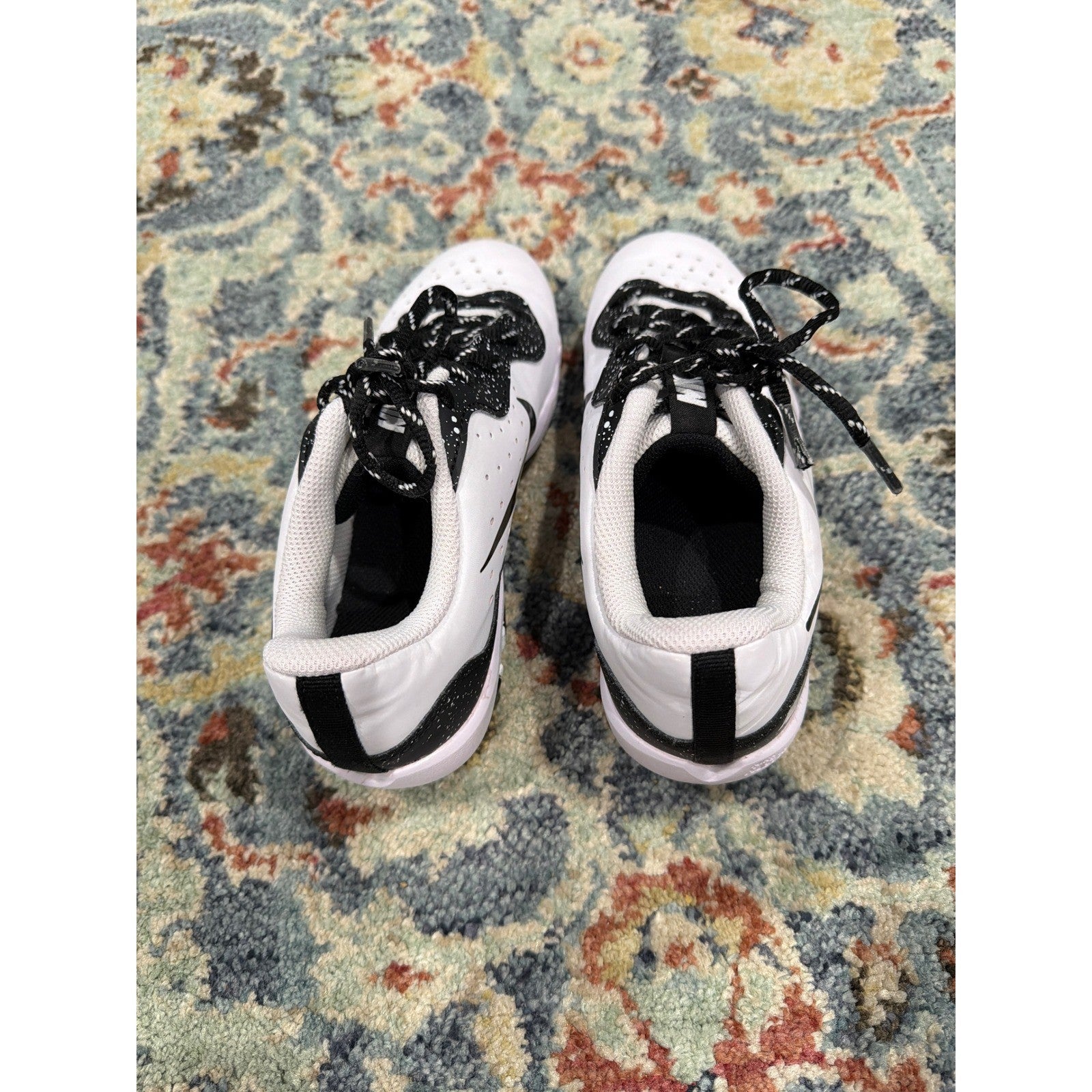 Nike Vapor Ultrafly 4 Keystone GG Youth 4.5Y White Black Fastflex Cleats EUC3