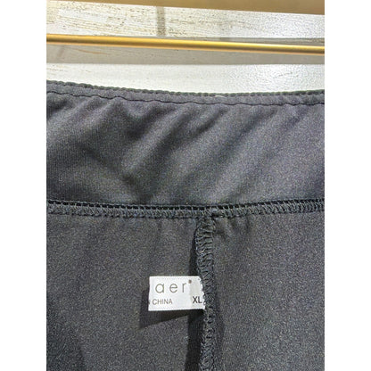 Ekouaer Skort Women XL Black Athletic Tennis Golf Mini Skirt EUC2