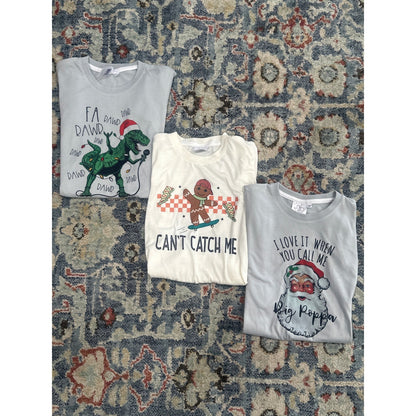 Boys 4T Christmas Holiday T-Shirt Bundle LR Blanks Graphic T-Shirts0
