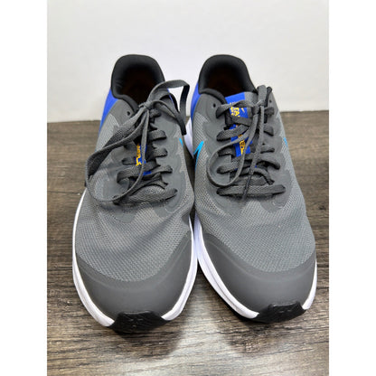 Nike Star Runner Boys Size 6Y Grey Blue Athletic Sneakers Sporty EUC1