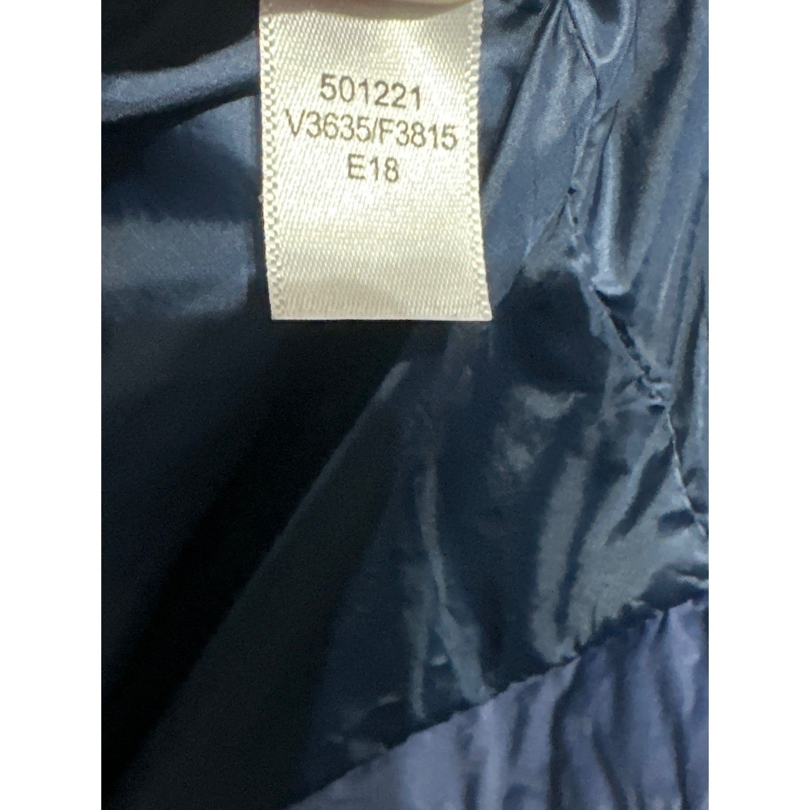 Lands End Puffer Jacket Kids 14-16 Navy Blue Quilted Lightweight EUC5