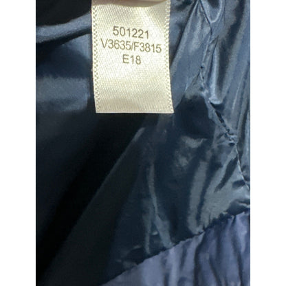 Lands End Puffer Jacket Kids 14-16 Navy Blue Quilted Lightweight EUC5