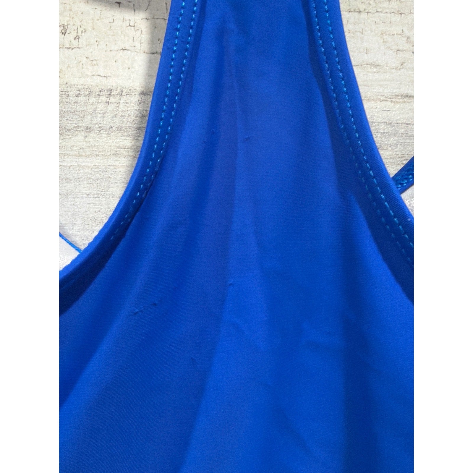 Lime Ricki Tankini Set Women Large Blue Polka Dot Retro Modest GUC5