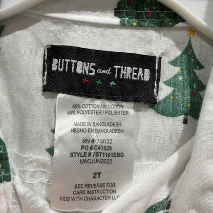 Buttons and Thread Mrs Claus Bakery 3pc Bundle Boys 2T Orange Blue Holiday5